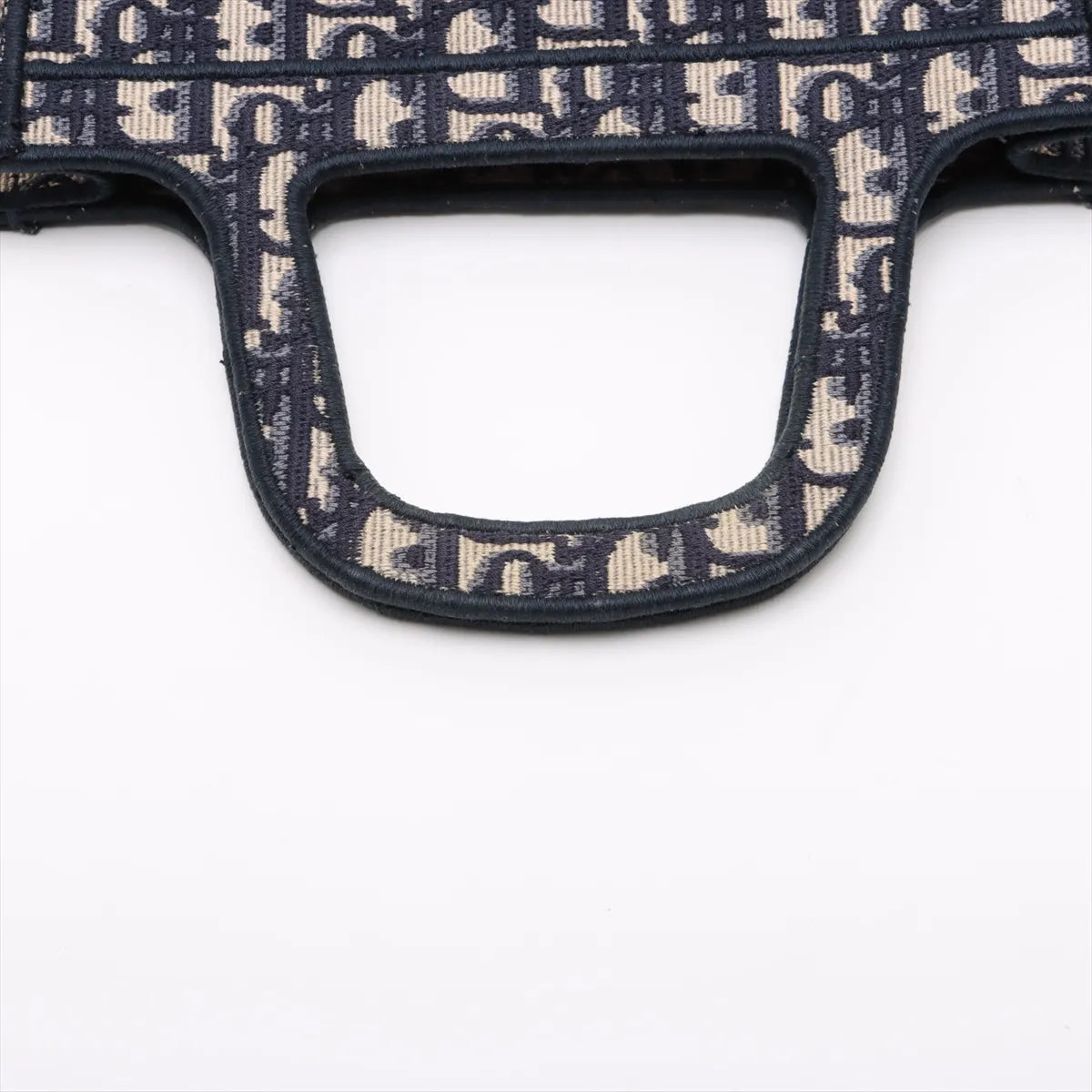 Christian Dior Oblique Canvas  Mini Book Tote Navy Blue