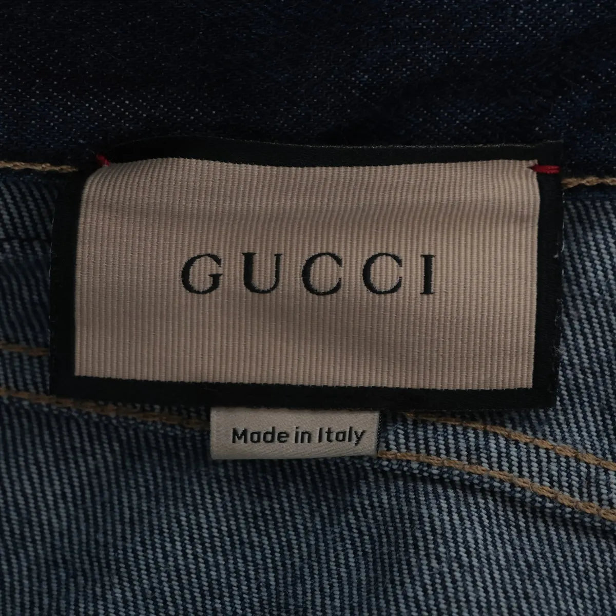 Gucci Horsebit Cotton Denim Pants Blue