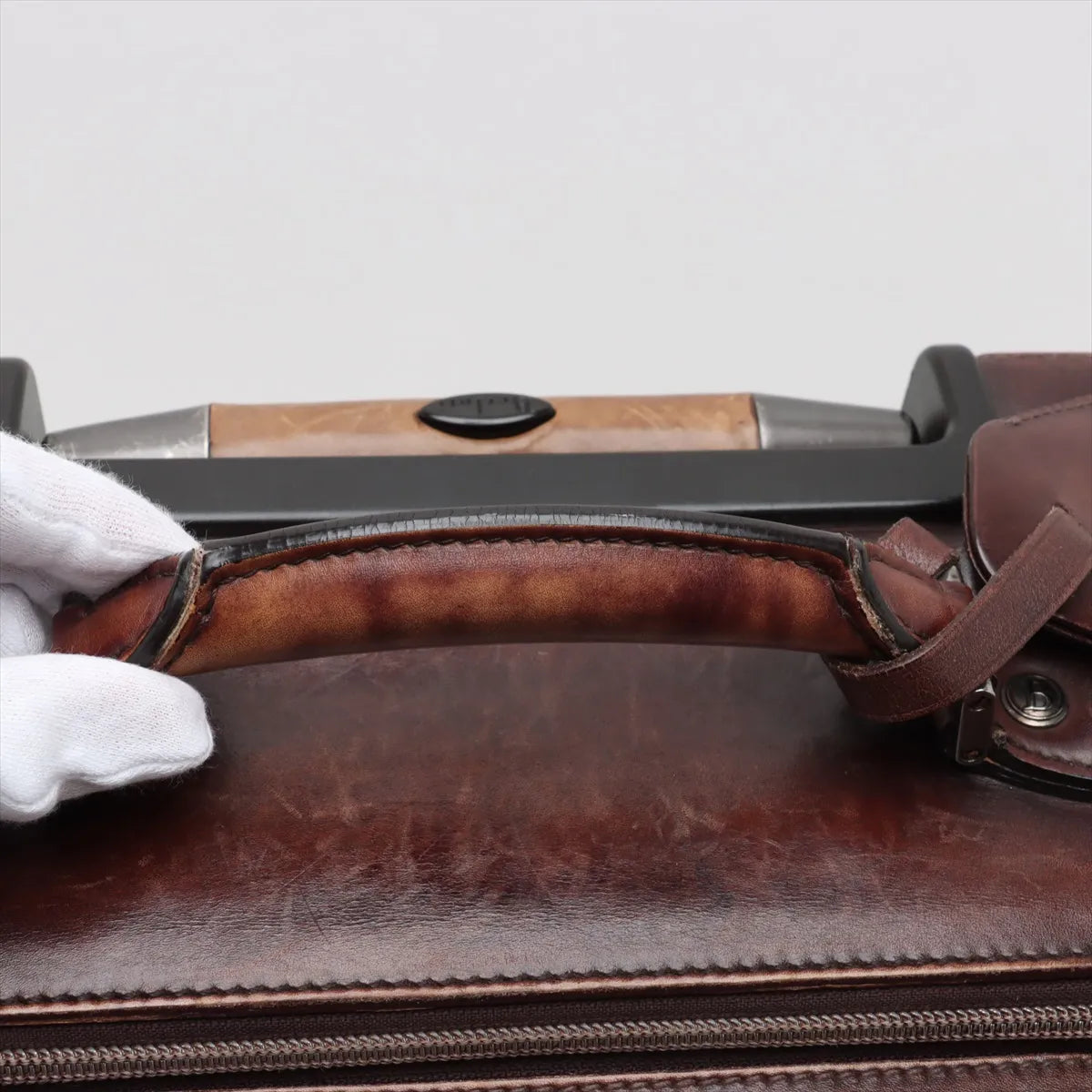 Berluti Formula 1000 Leather Suitcase Brown