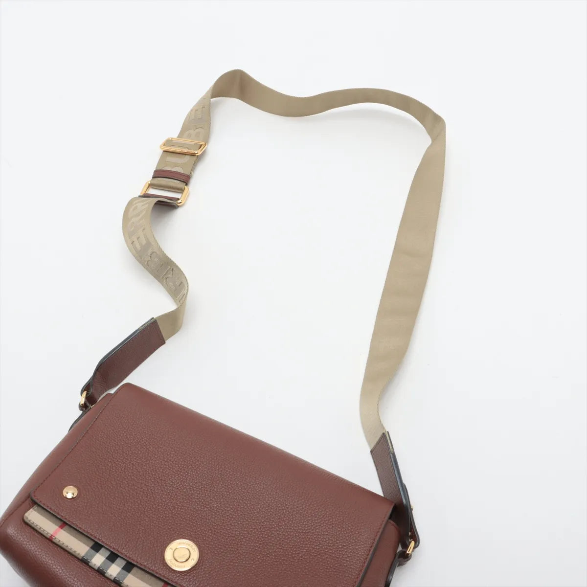 Burberry Nova Check Hampshire Shoulder Bag Brown