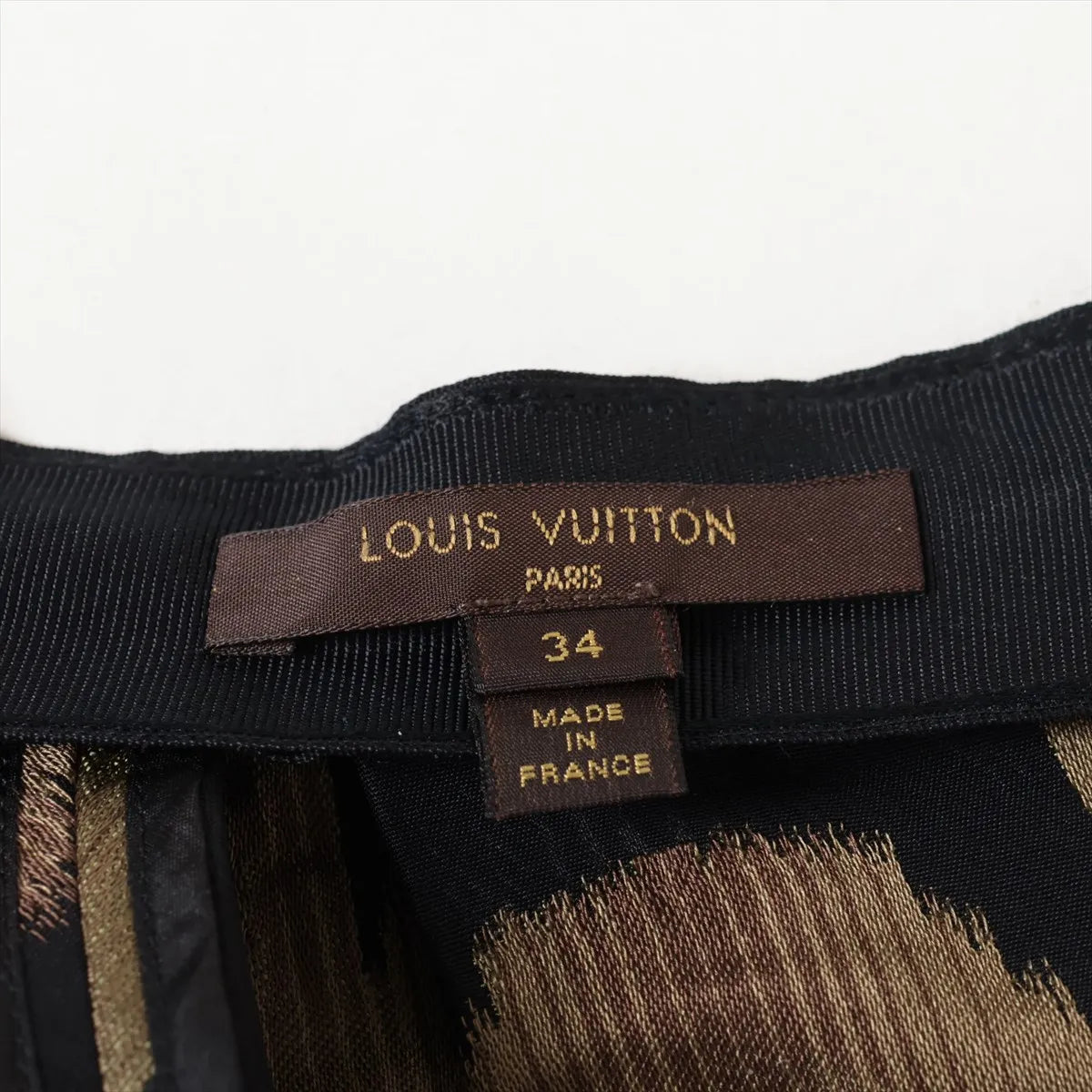 Louis Vuitton Multicolor Printed Skirt Brown