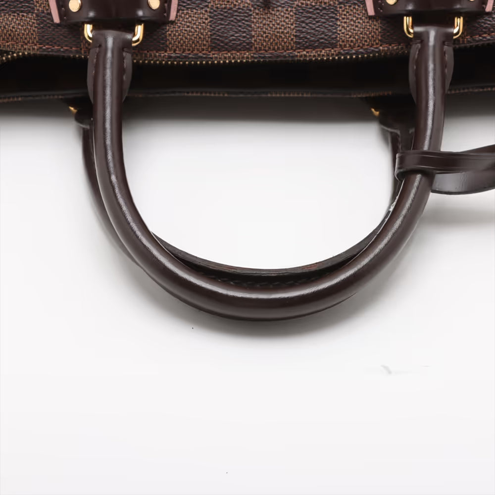 Louis Vuitton Damier Ebene Normandy Brown x Old Rose