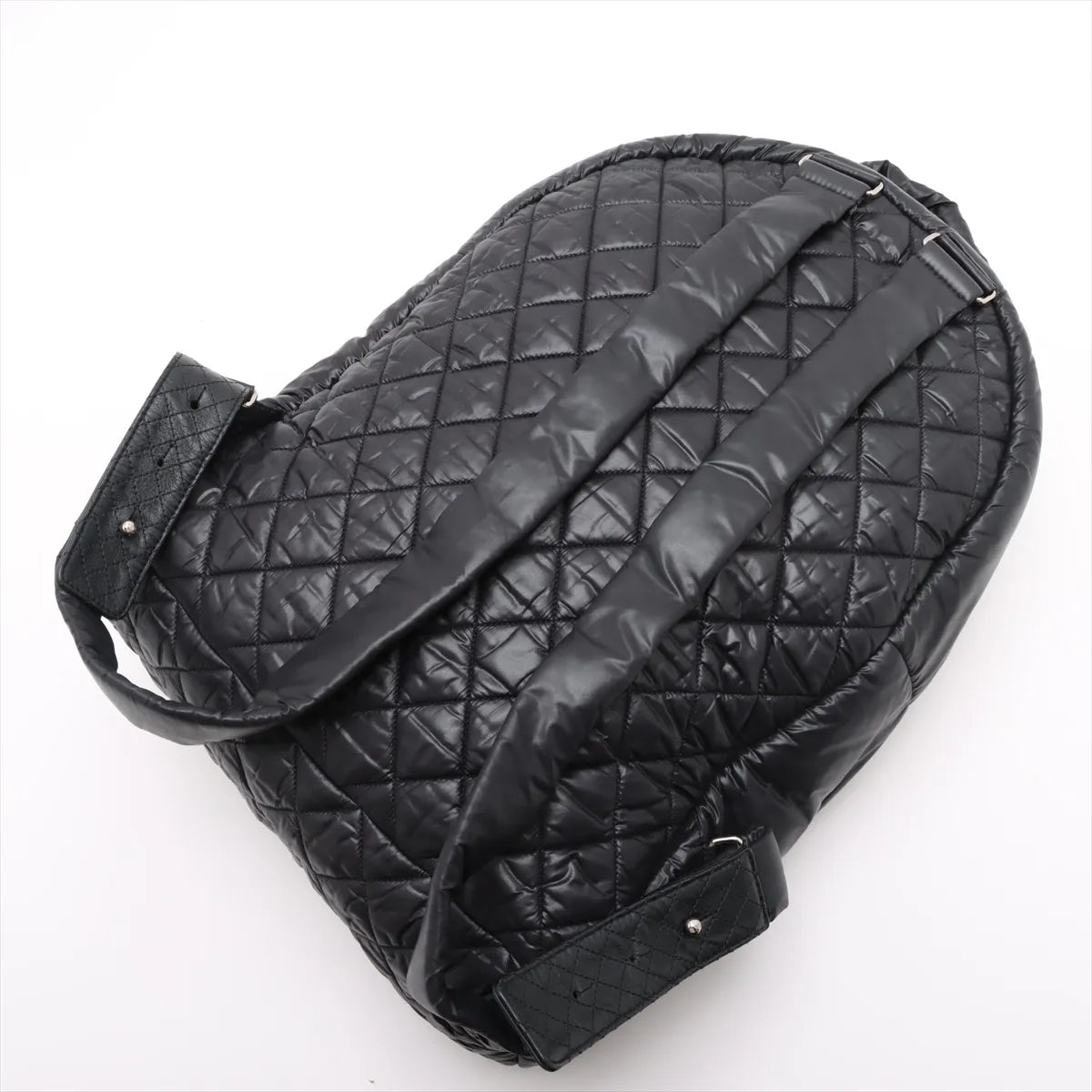 Chanel CC Logo Matelasse Cocoon Nylon Backpack Black