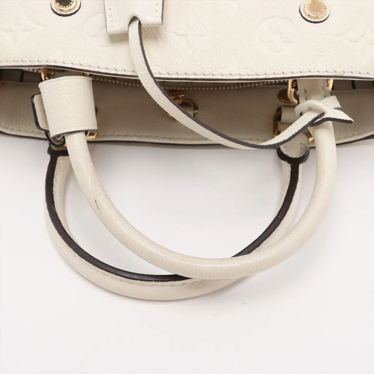 Louis Vuitton Monogram Empreinte Montaigne BB White