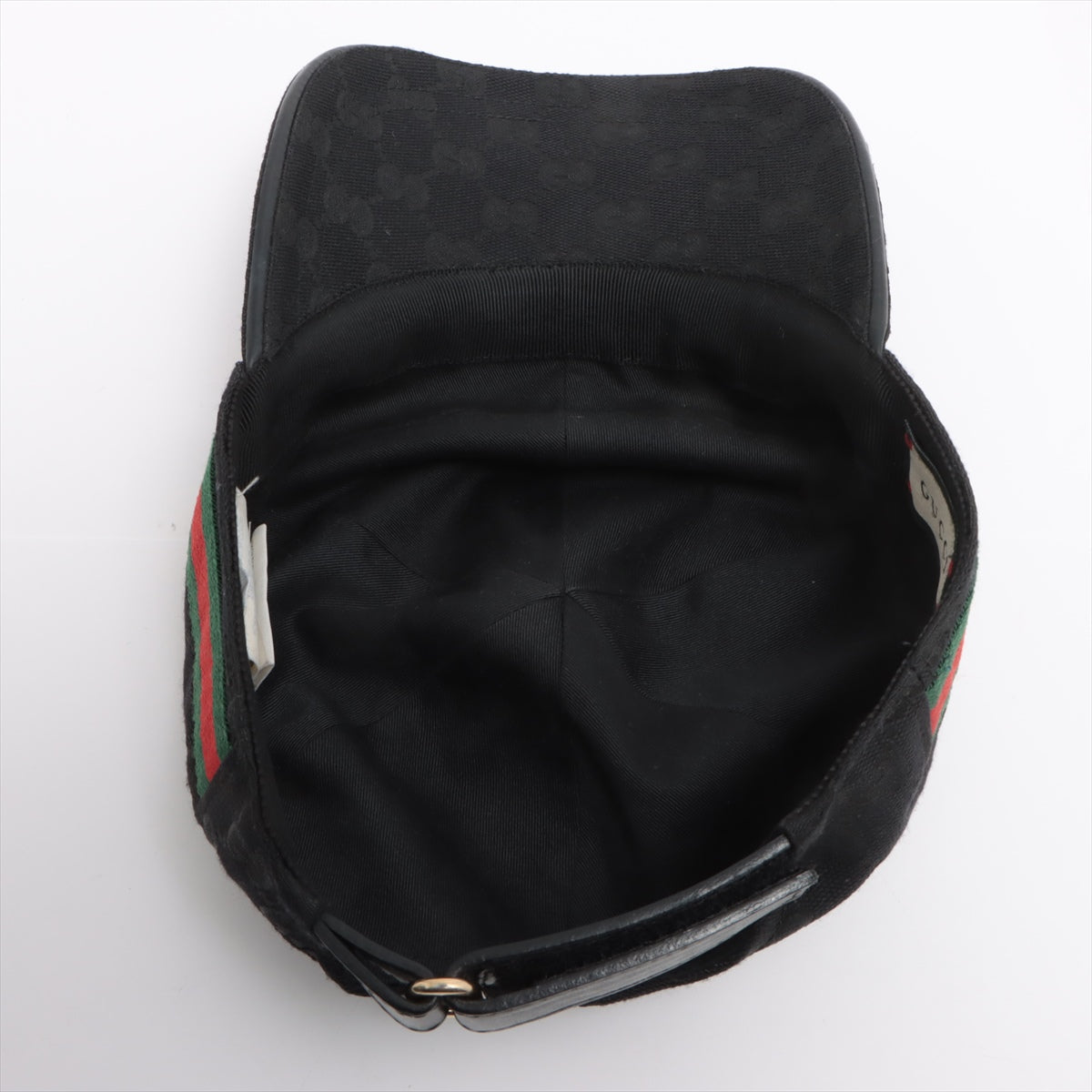 Gucci Original GG Canvas Baseball Hat with Web Black