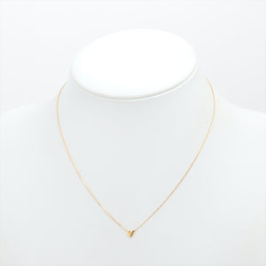 Ahkah Full Heart Necklace Yellow Gold