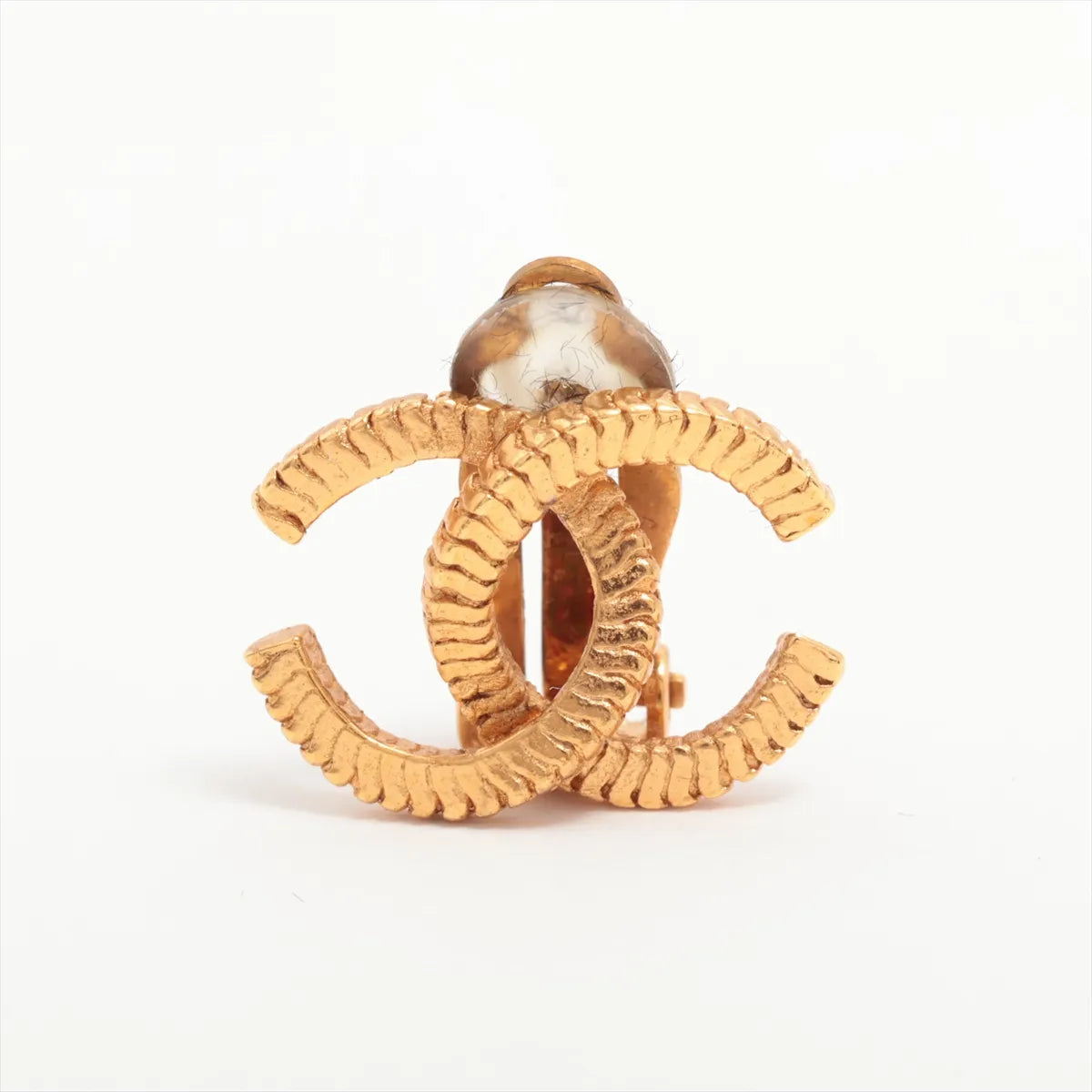 Chanel CC Logo Clip-On Earrings