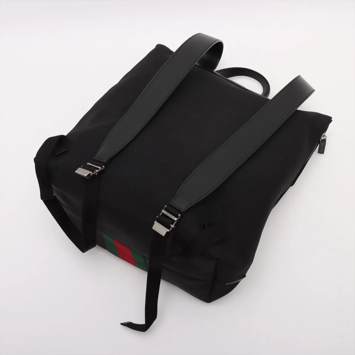 Gucci Web Nylon Backpack Black