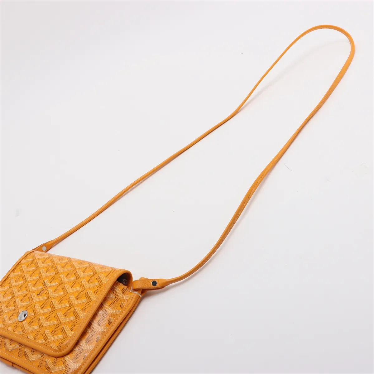 Goyard Plumet Leather Shoulder Bag Yellow