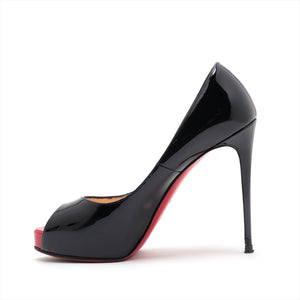 High Quality Christian Louboutin Patent Leather Open-toe Pump
