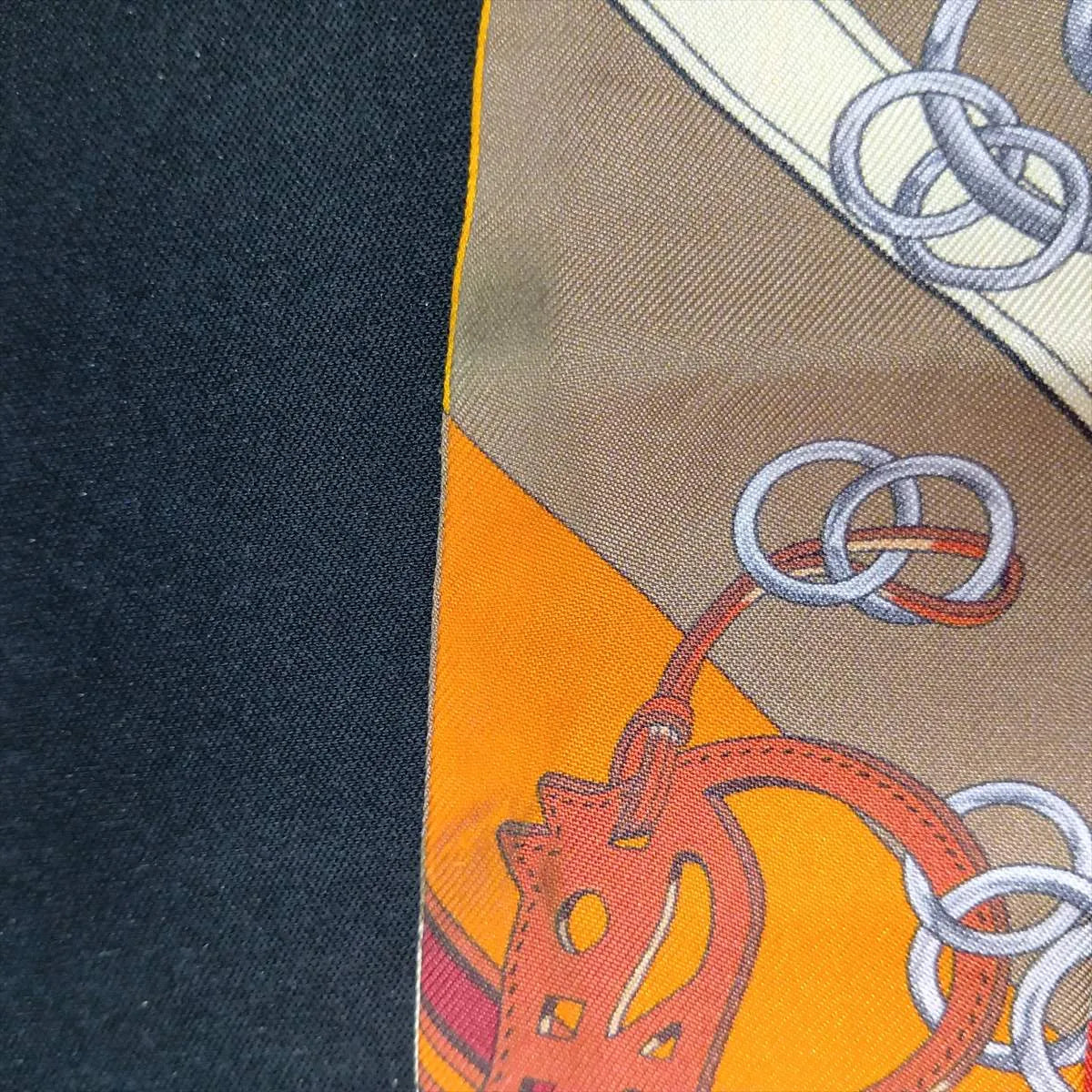 Hermes Twilly Brides et Gris Silk Orange