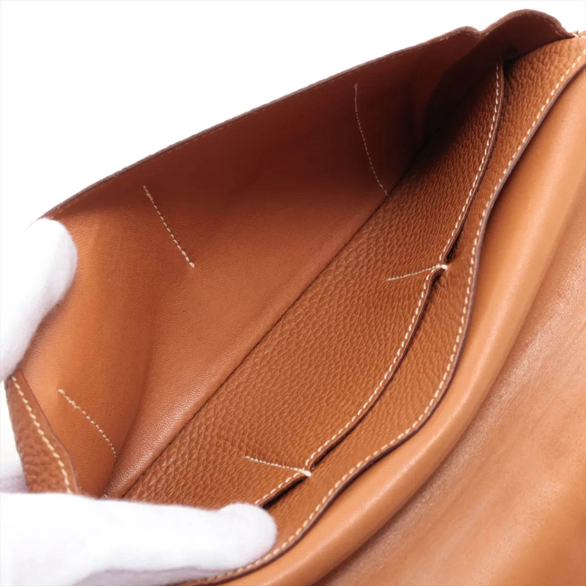 Hermès Dogon GM Wallet Gold