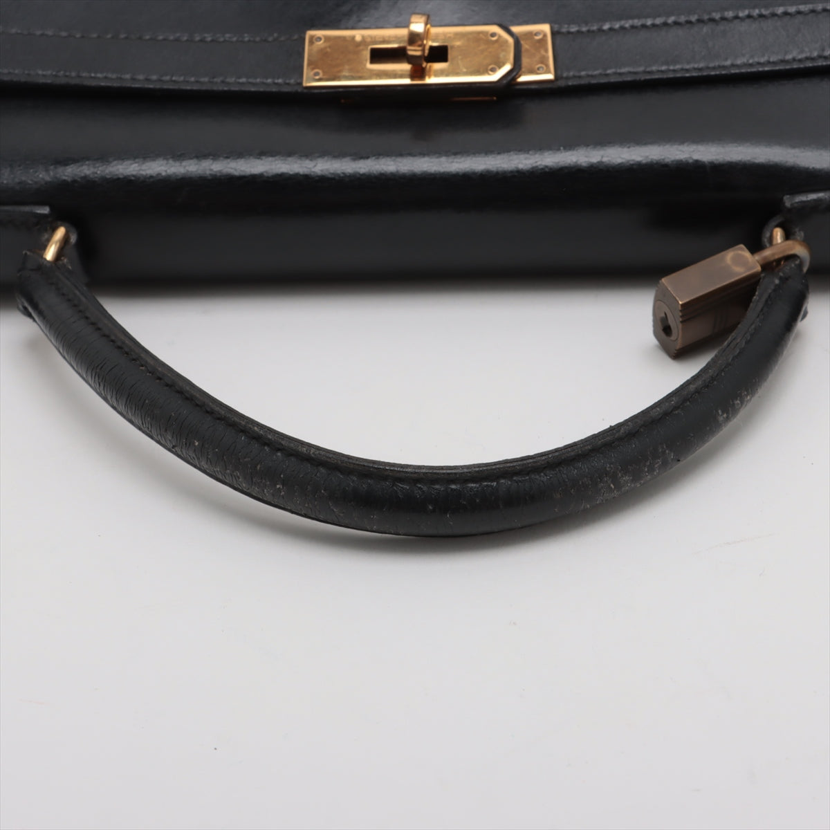 Hermes Kelly 32 Box Calf Black