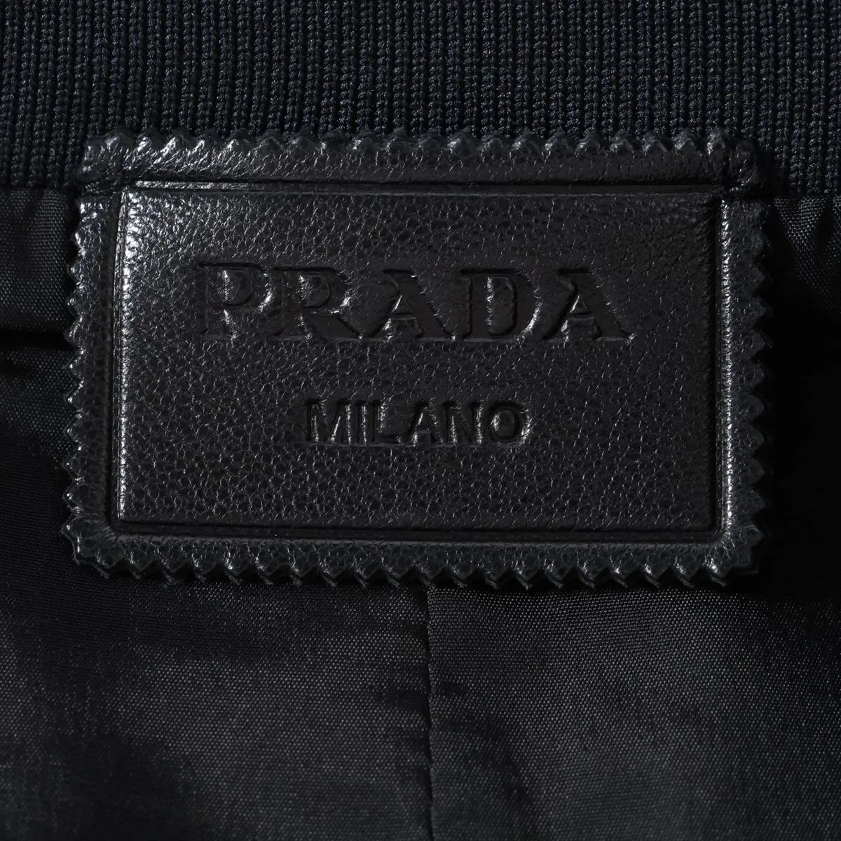 Prada Leather Skirt Black