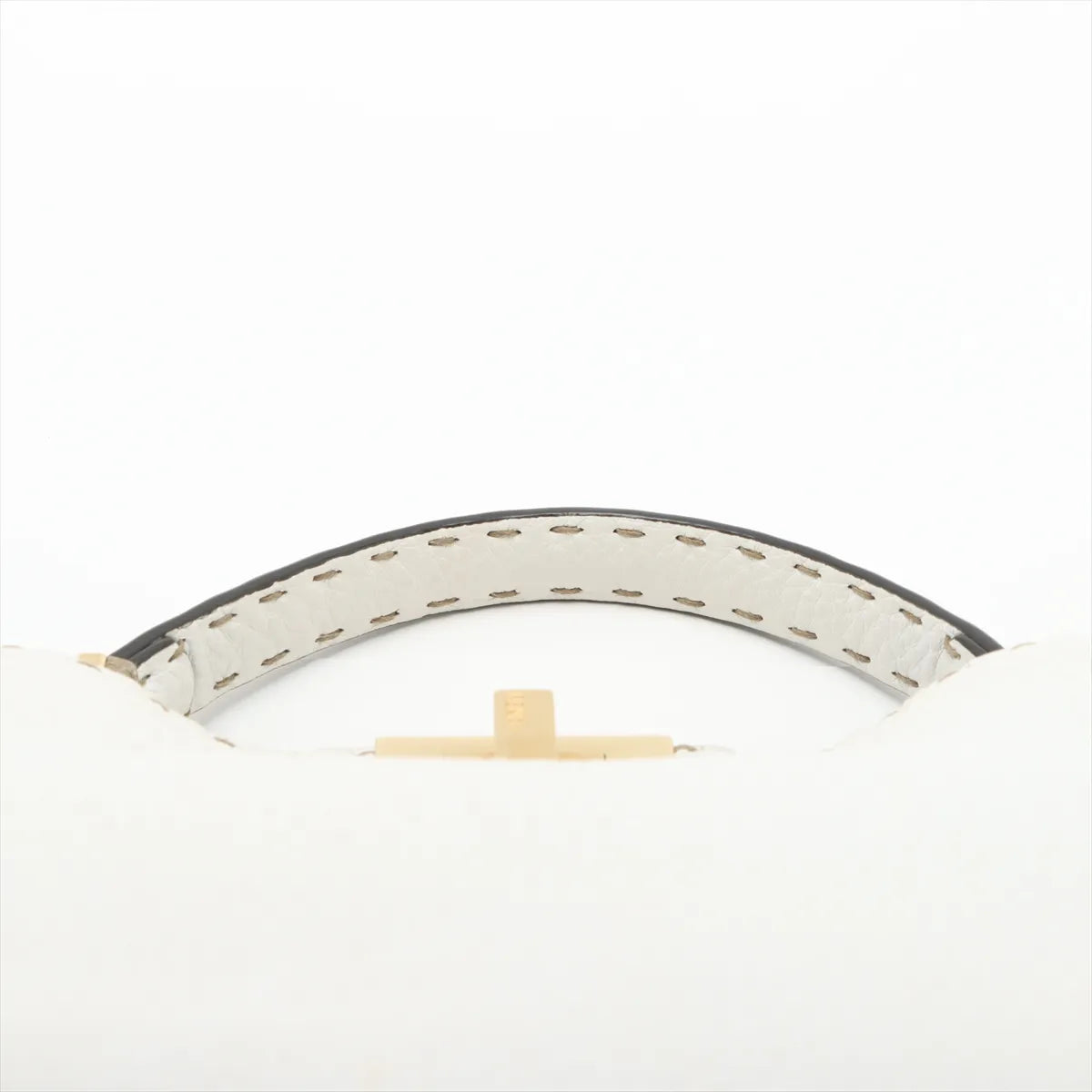 Fendi Peekaboo Essentially Selleria Shoulder Bag White
