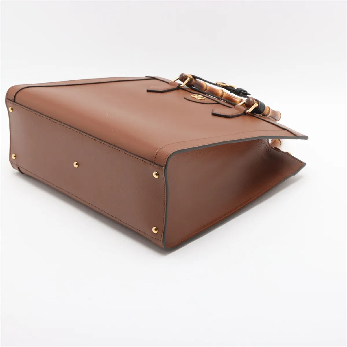 Gucci Bamboo Diana Leather Two-Way Shoulder Bag Brown