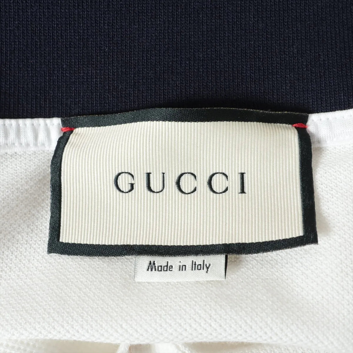 Gucci Web Stripe Cotton Long Sleeve Shirt White
