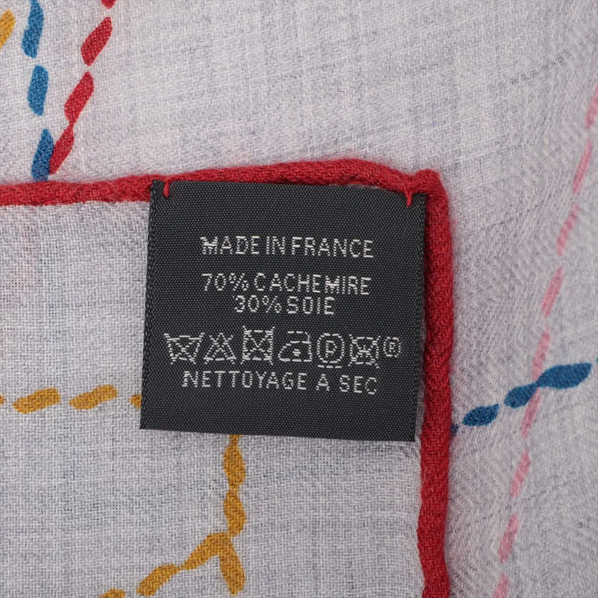 Hermès Carré Géant Pique Sellier Scarf Gray