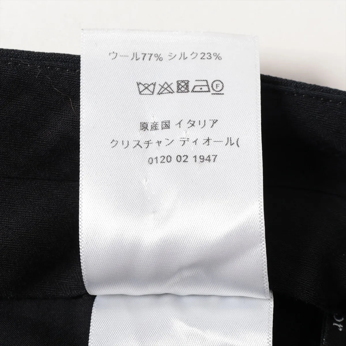 Christian Dior Wool Slacks Black