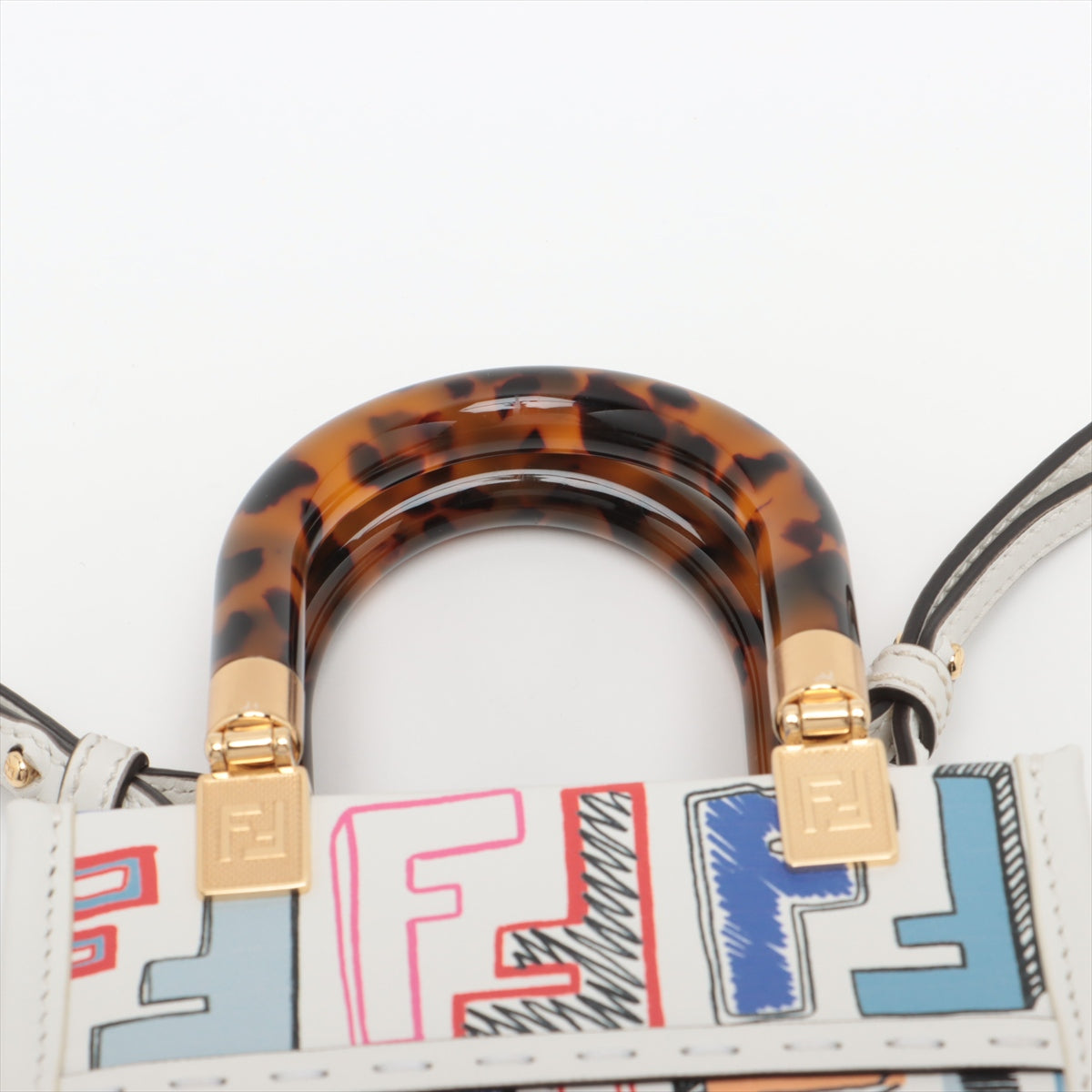 Fendi Sunshine Small Shopper Leather Two-Way Handbag Multicolor * PREORDER *