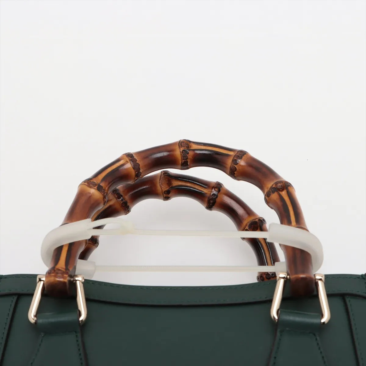 Gucci Bamboo Diana Leather Two-Way Shoulder Bag Green