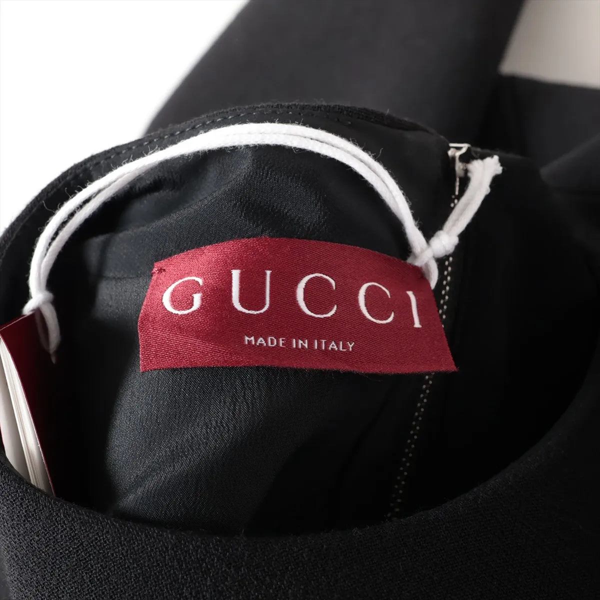 Gucci Wool Long Sleeve Dress Black