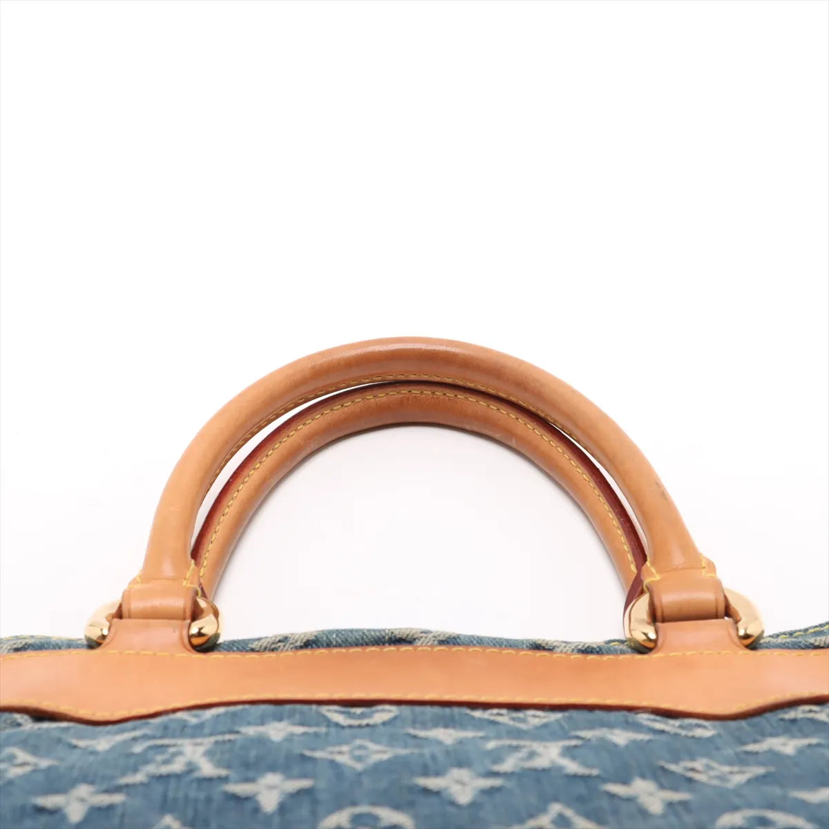 Louis Vuitton Monogram Denim Flat Shopper Blue