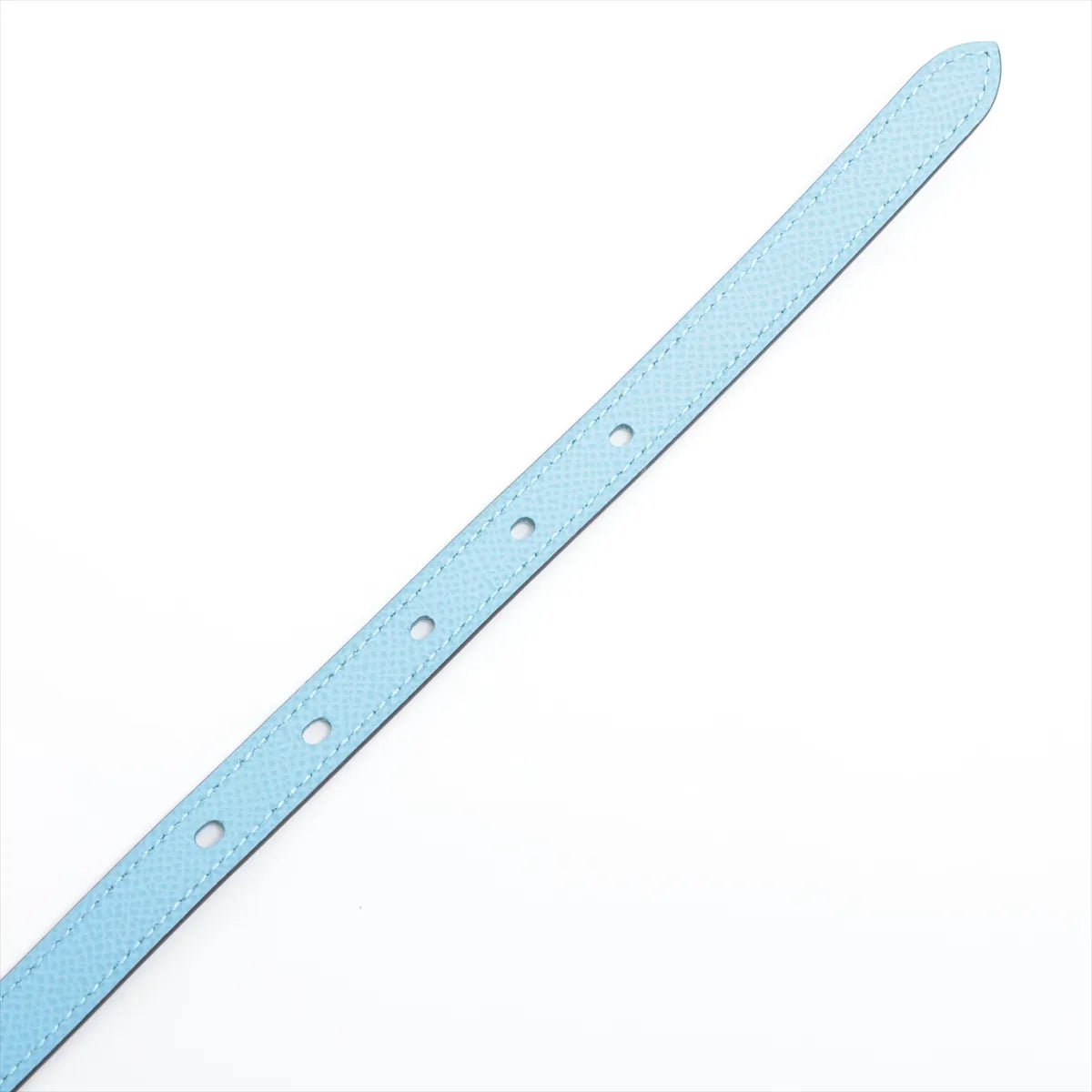 Hermès Lucky 15 Reversible Cadena Lock Leather Belt Blue