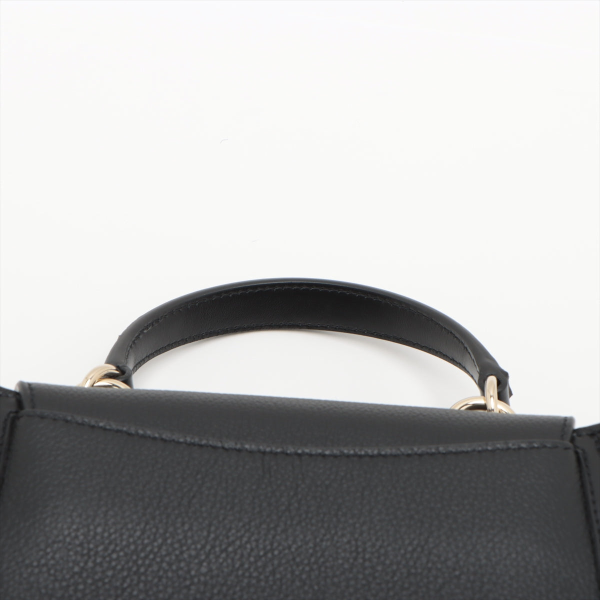 Chloe Tess Leather Two-Way Handbag Black