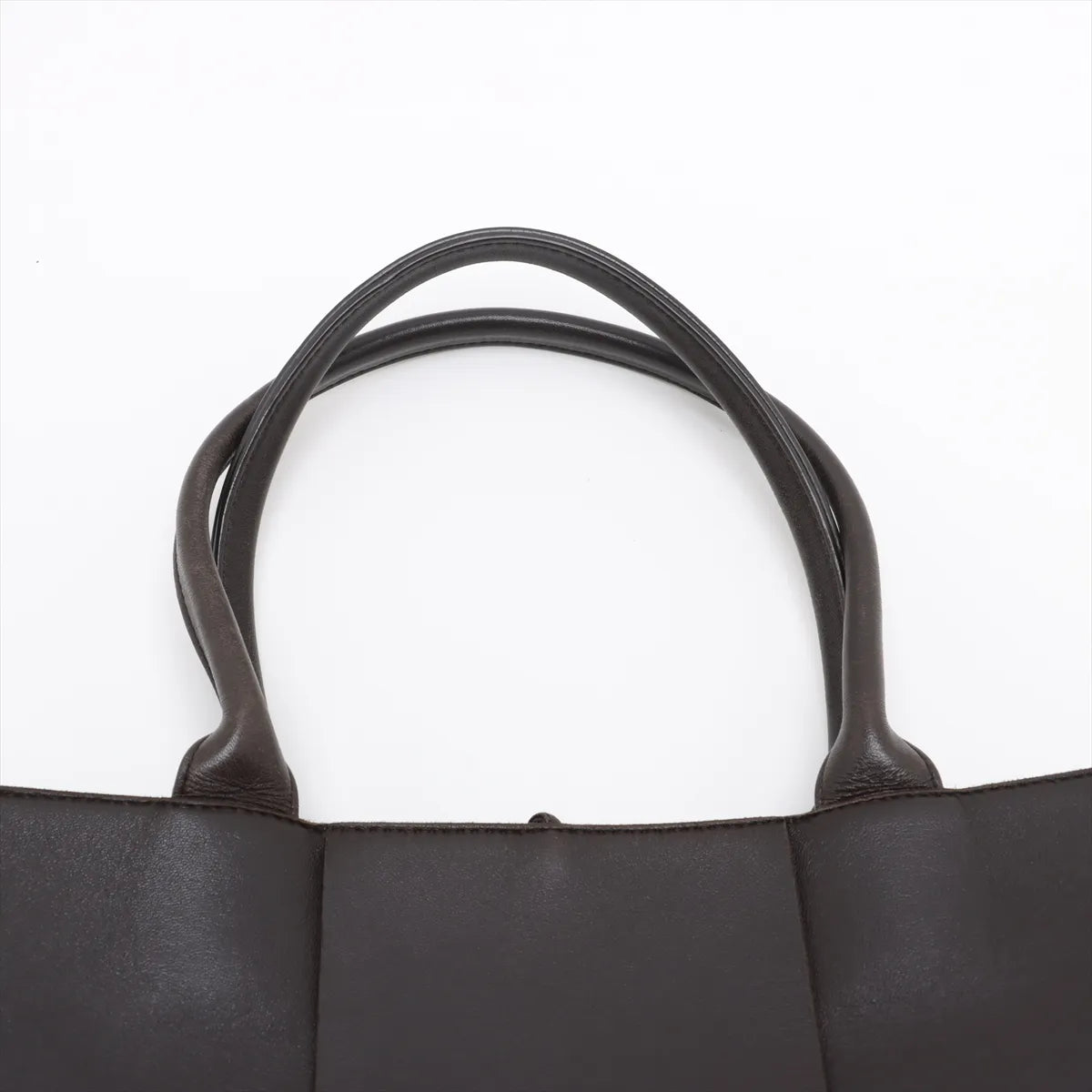Bottega Veneta Maxi Intrecciato The Arco Tote Bag Brown