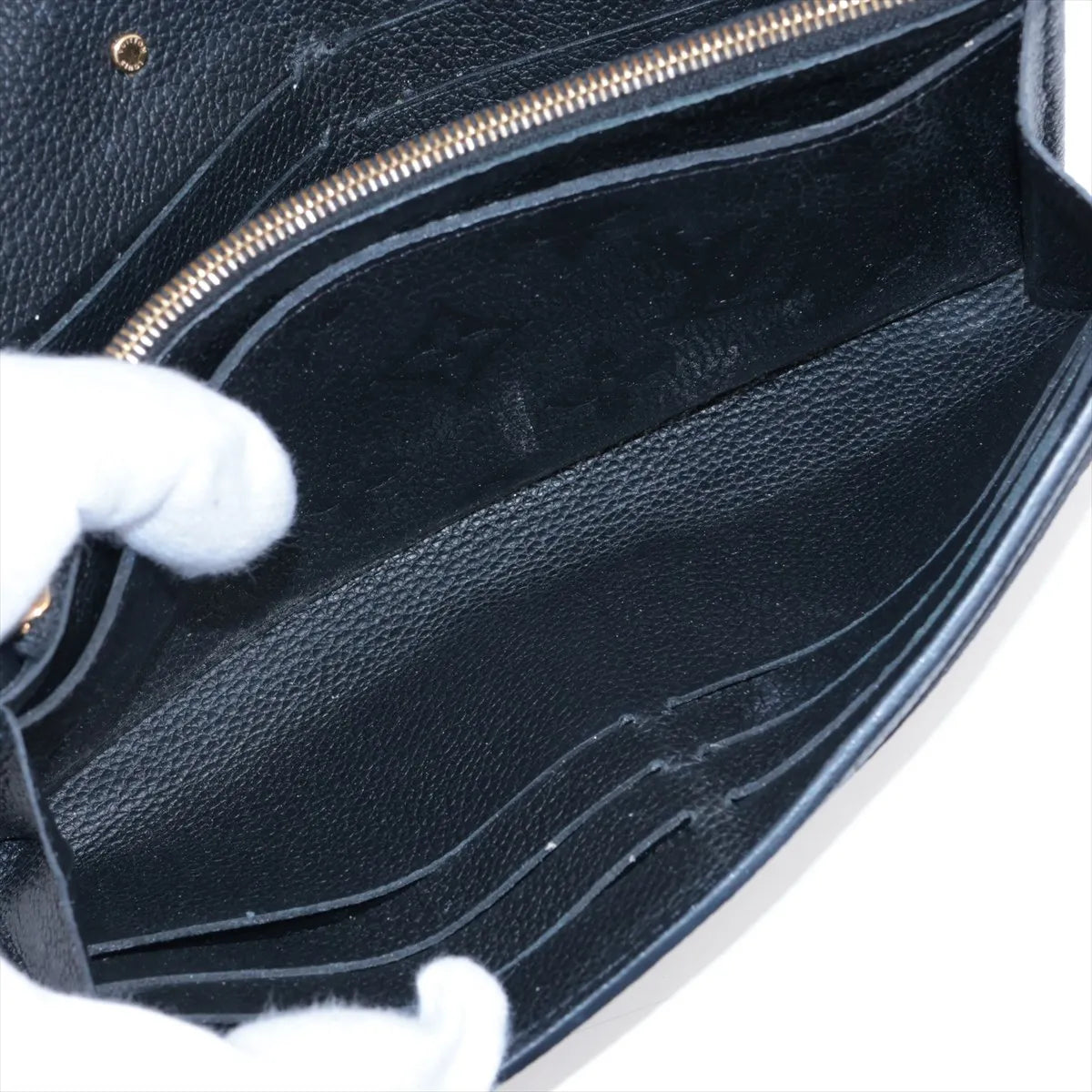 Louis Vuitton Monogram Empreinte Métis Long Wallet Black