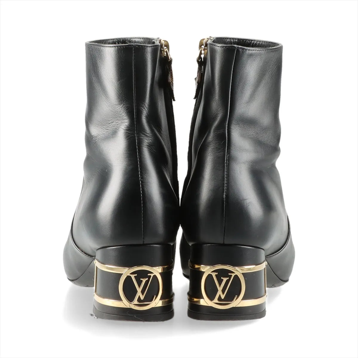 Louis Vuitton Bliss Line Leather Short Boots Black