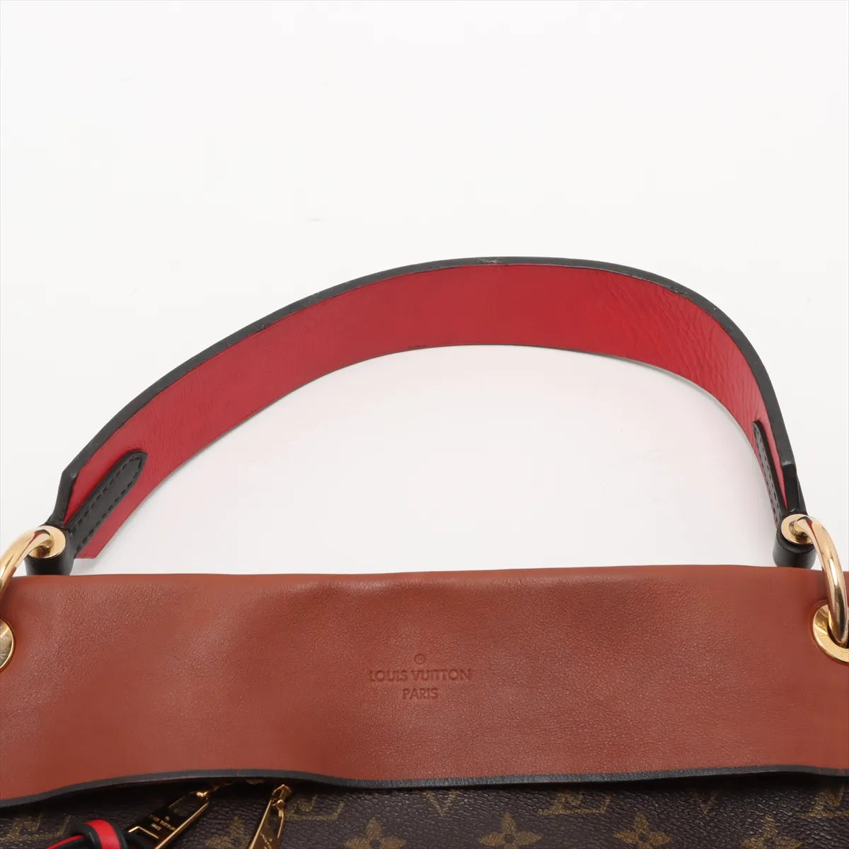 Louis Vuitton Monogram Tuileries Besace Hobo Bag Brown