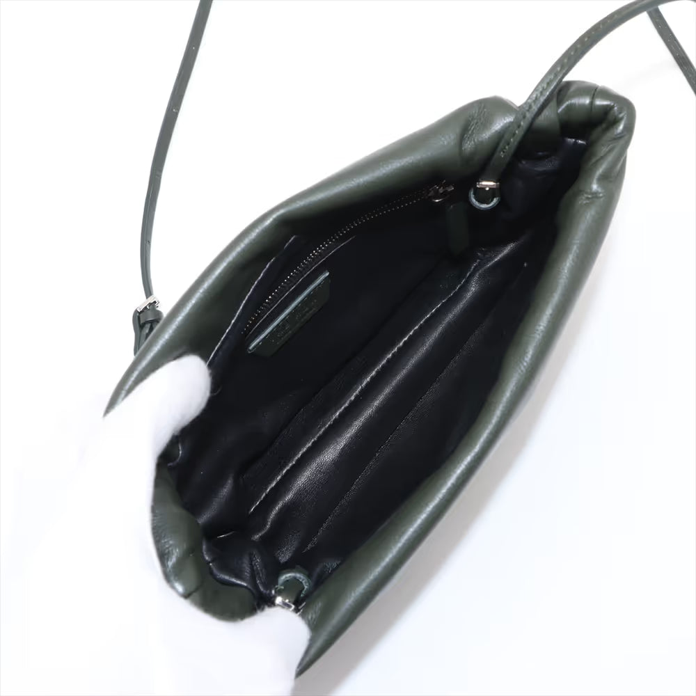 The Row Bose Leather Shoulder Bag Green