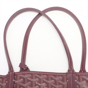 Goyard Saint Louis PM Bordeaux PVC Leather Tote Bag