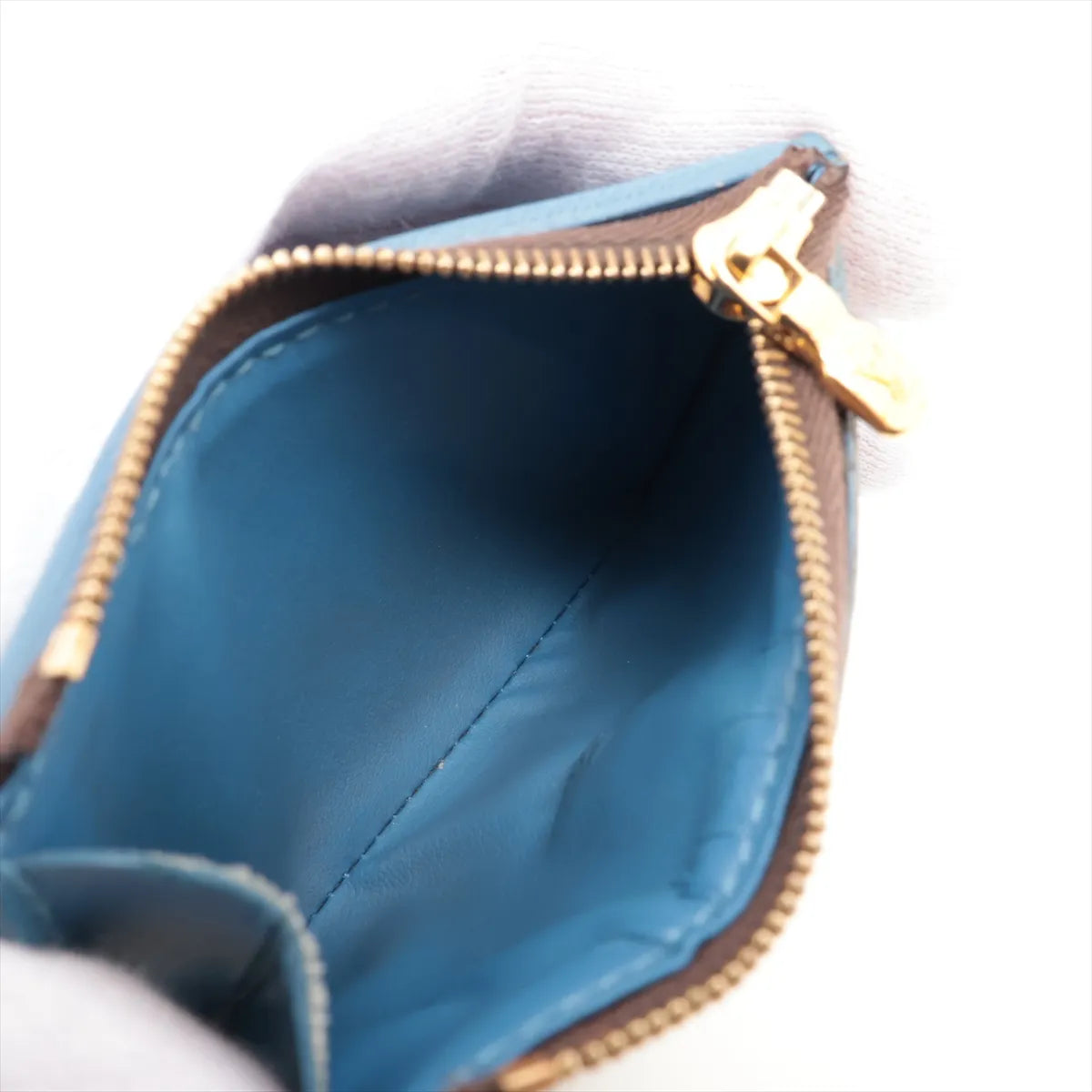 Louis Vuitton Monogram Portefeuille Zoé Brown x Blue