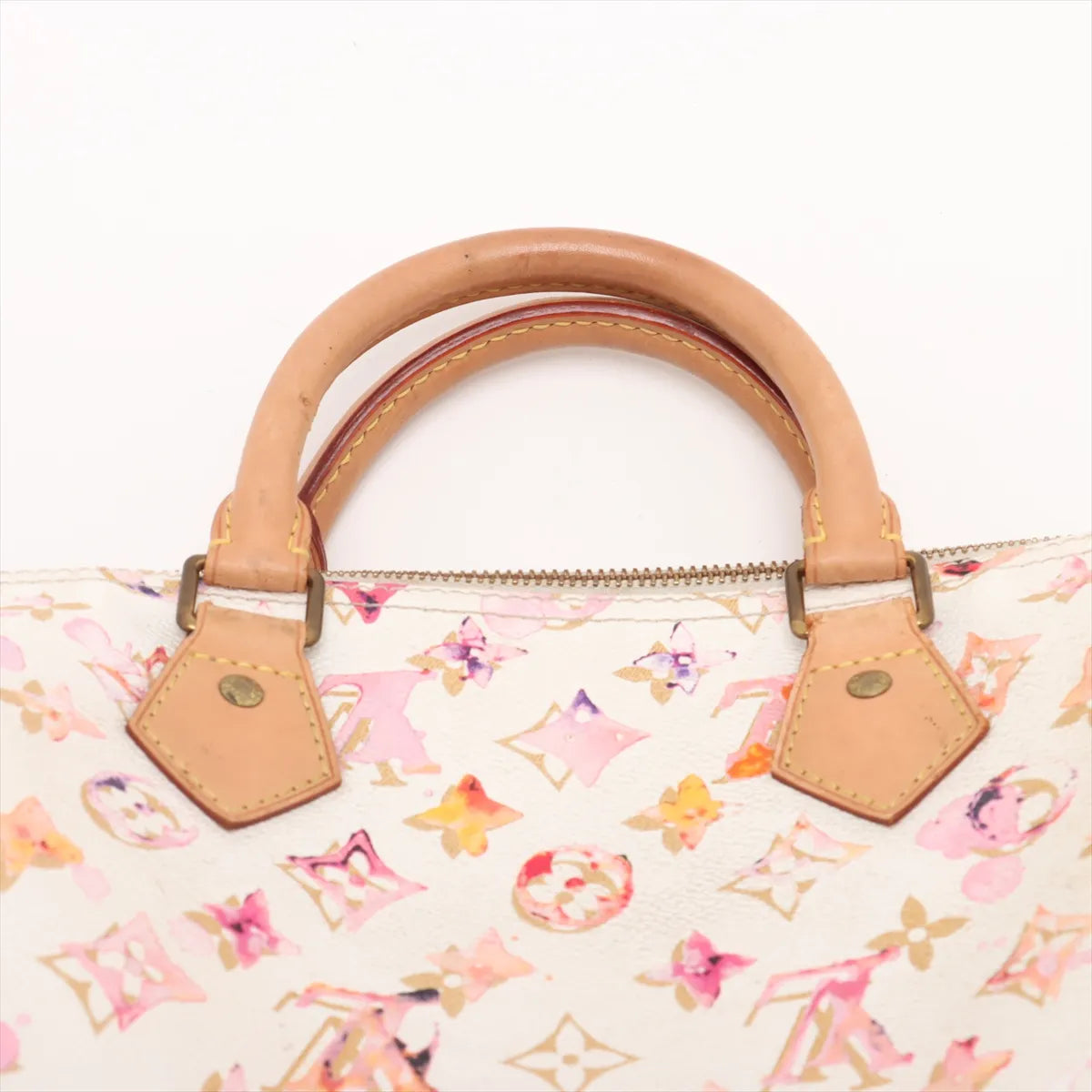 Louis Vuitton Monogram Limited Edition Watercolor Speedy 35 White