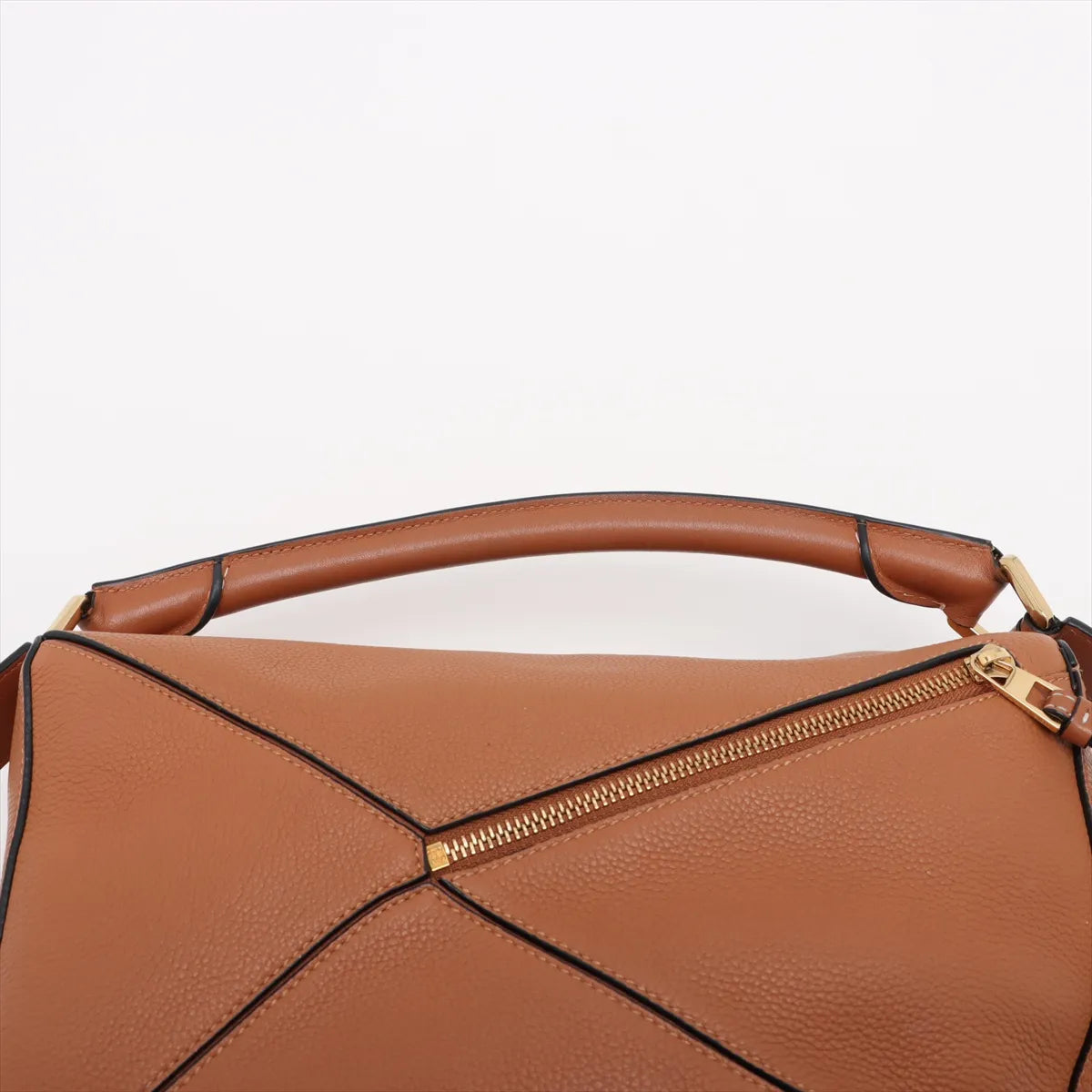 Loewe Puzzle Leather Two-Way Shoulder Bag Brown