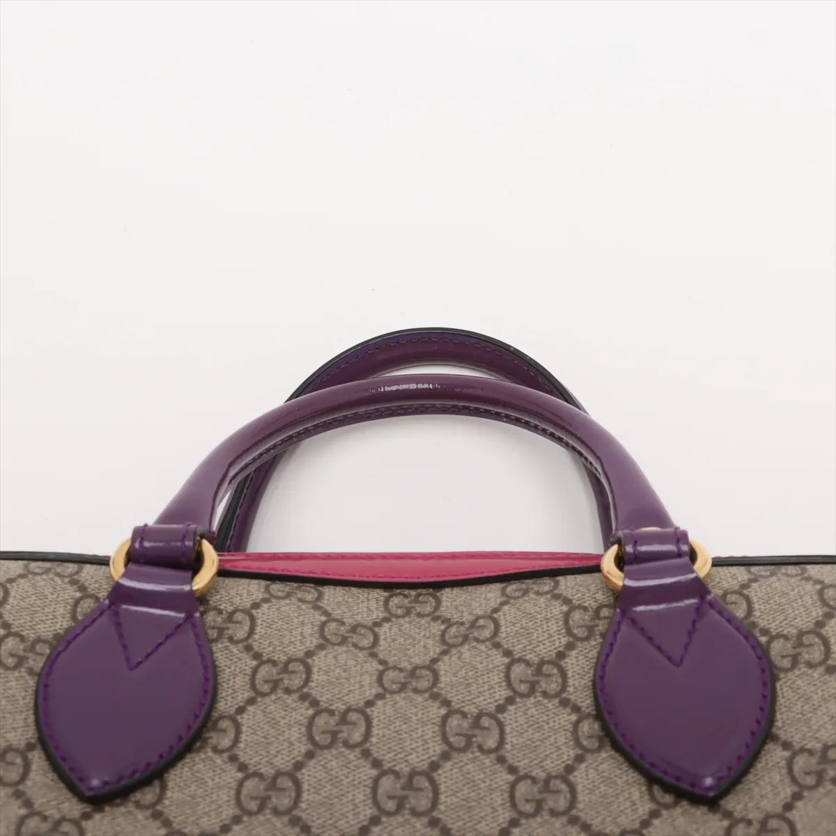 Gucci GG Supreme Patent Leather Handbag Multicolor