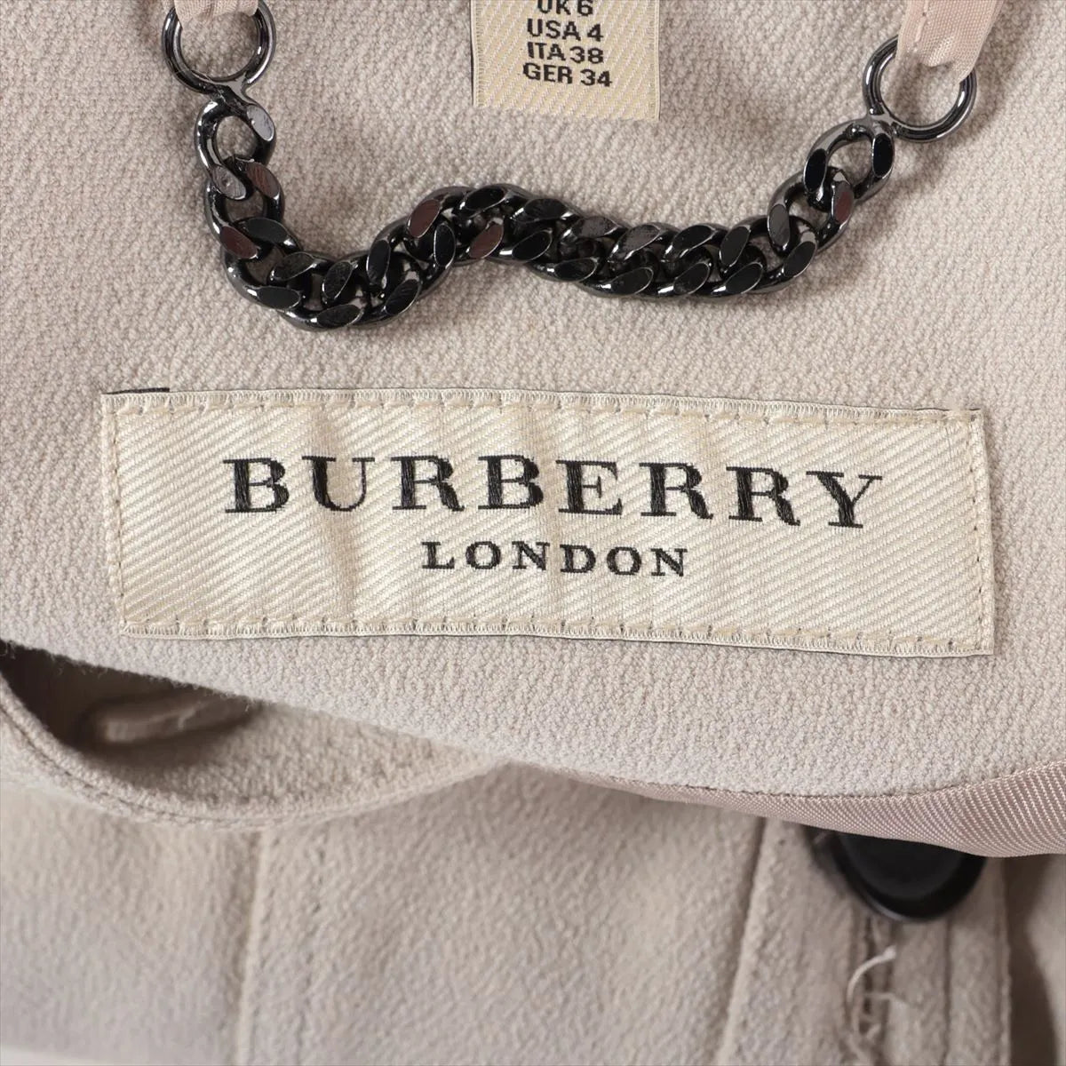 Burberry London Polyester Blazer Jacket Greige