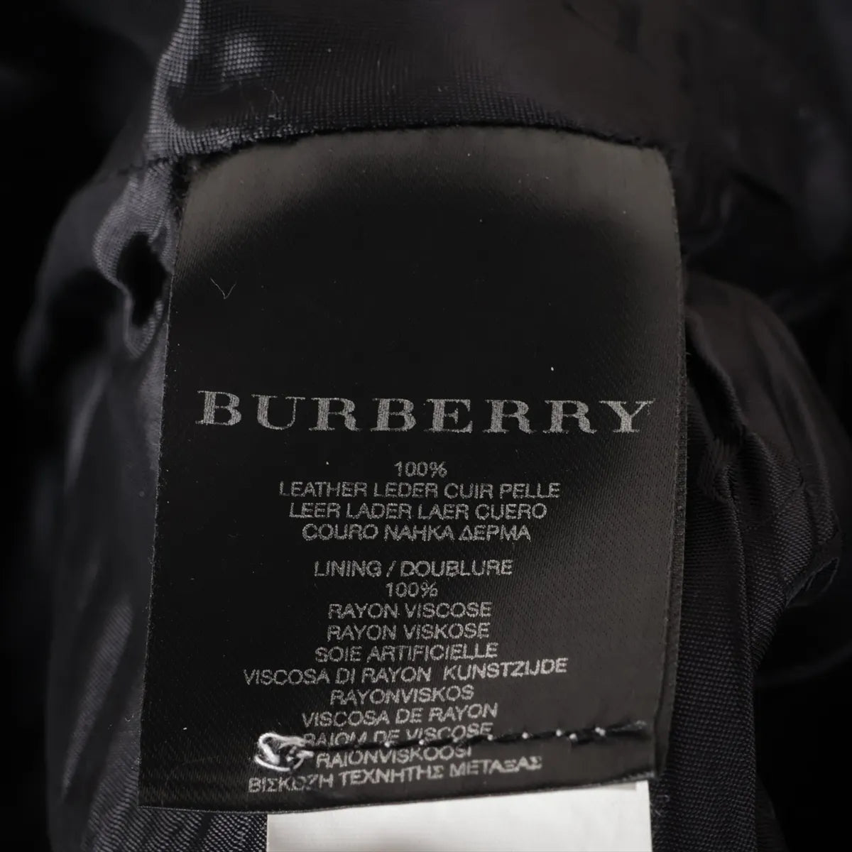 Burberry Prorsum Leather Leather Jacket Black
