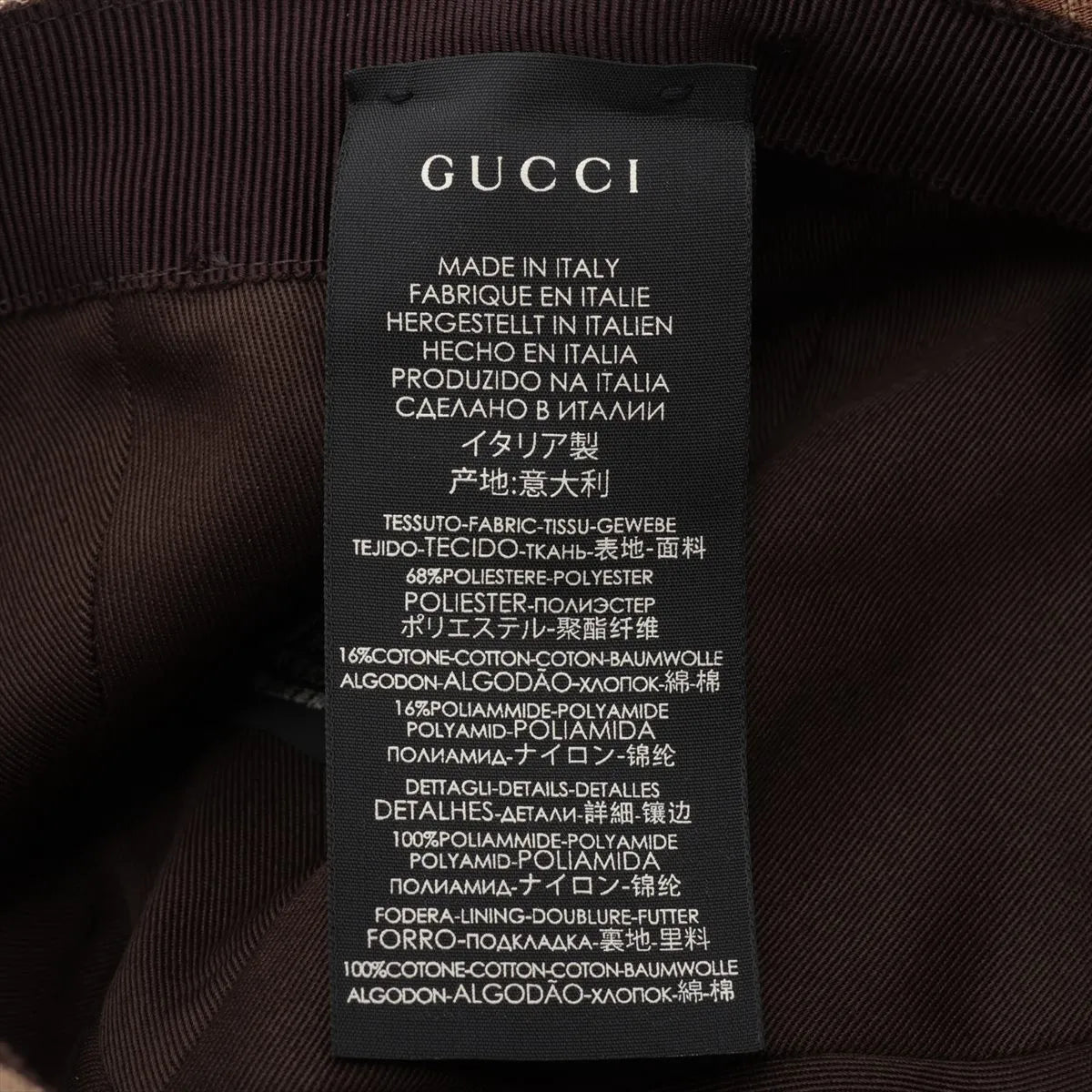 Gucci GG Logo Canvas Cap Beige