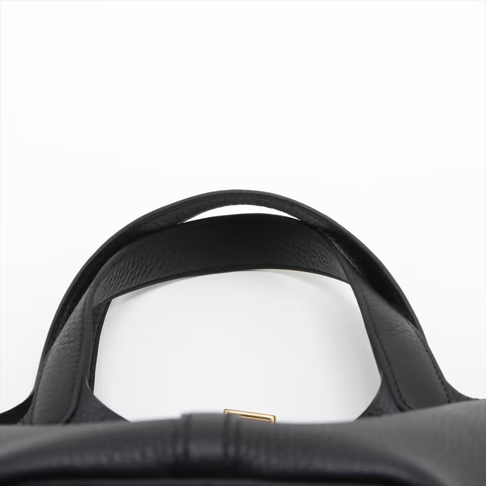 Hermès Taurillon Clemence Picotin Lock 18 PM Black