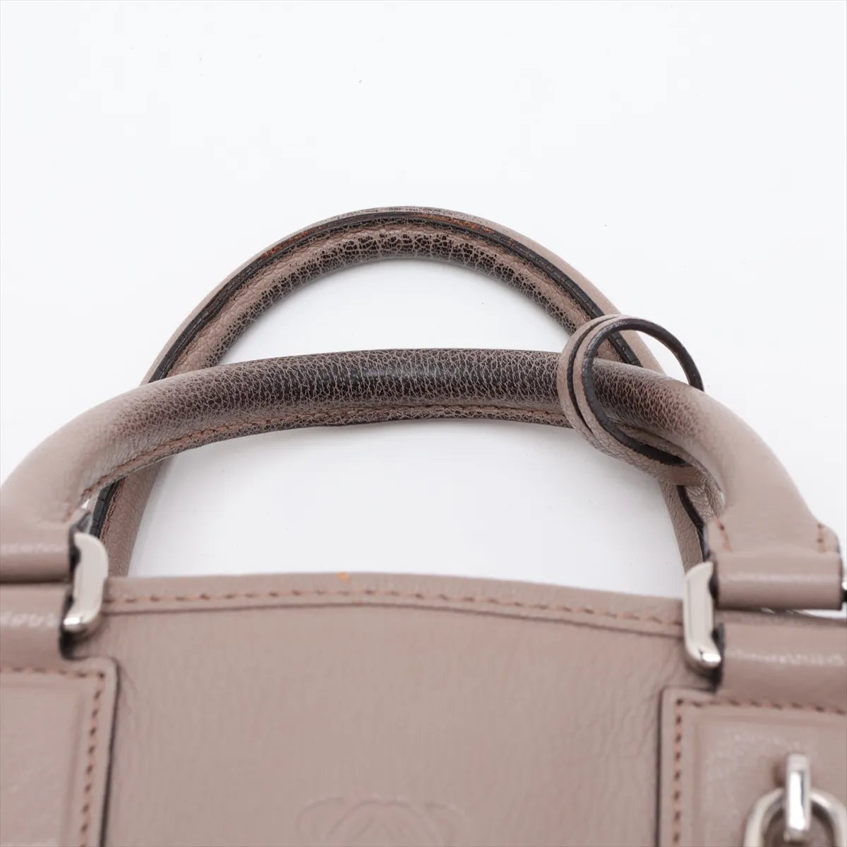 Loewe Amazona 28 Leather Handbag Beige