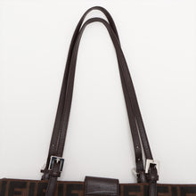 Load image into Gallery viewer, Fendi Zucca Double Long Strap Shoulder Bag Brown