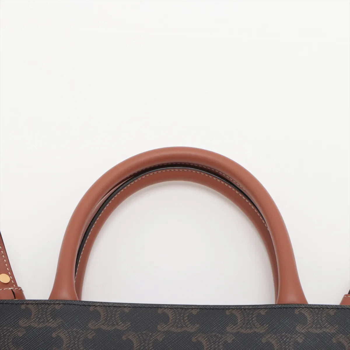 Celine Triomphe Vertical Cabas Two-Way Shoulder Bag Brown