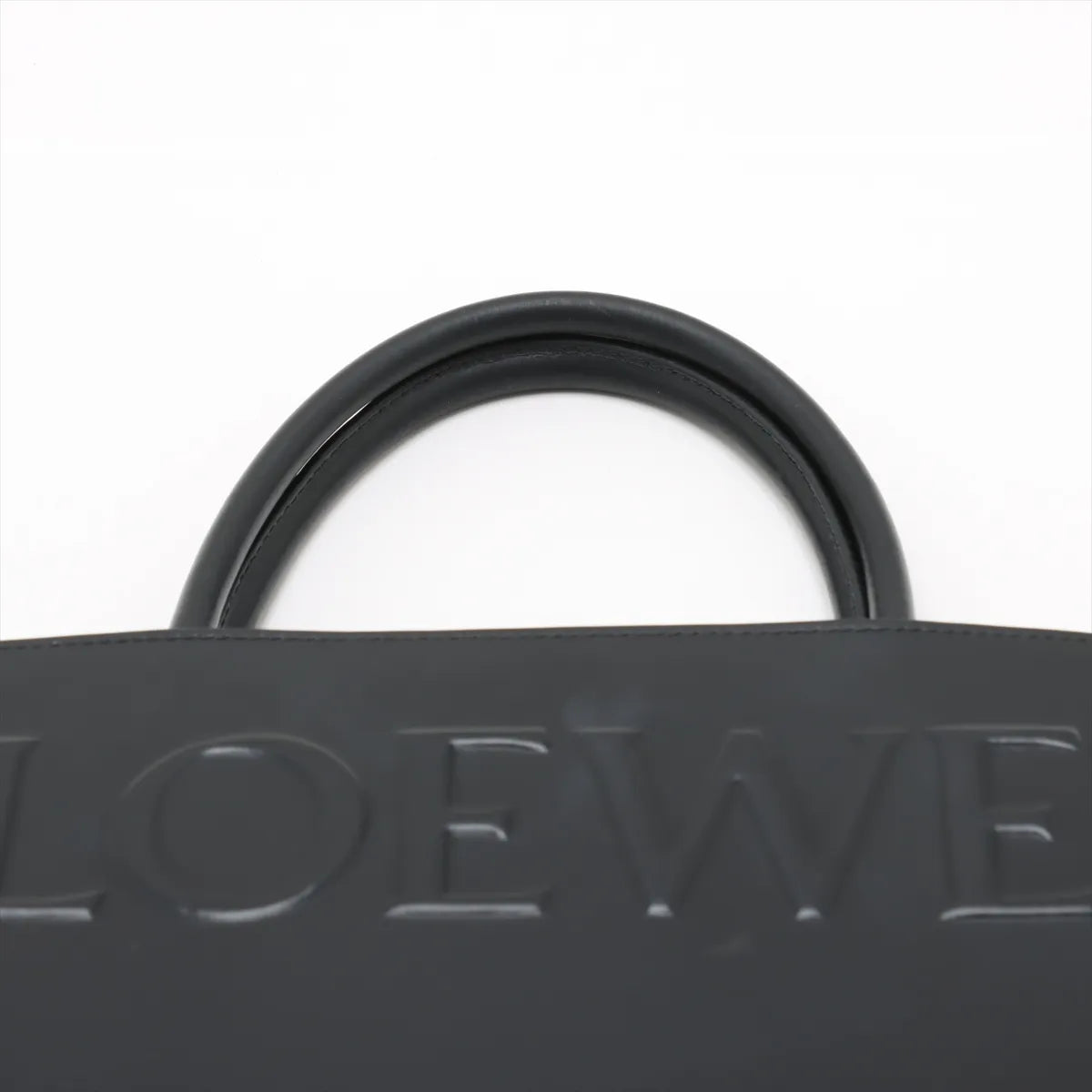 Loewe Leather A4 Standard Tote Bag Black