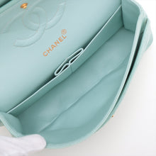 Load image into Gallery viewer, Chanel Matelasse 25 Lambskin Double Flap Double Chain Bag Tiffany Blue