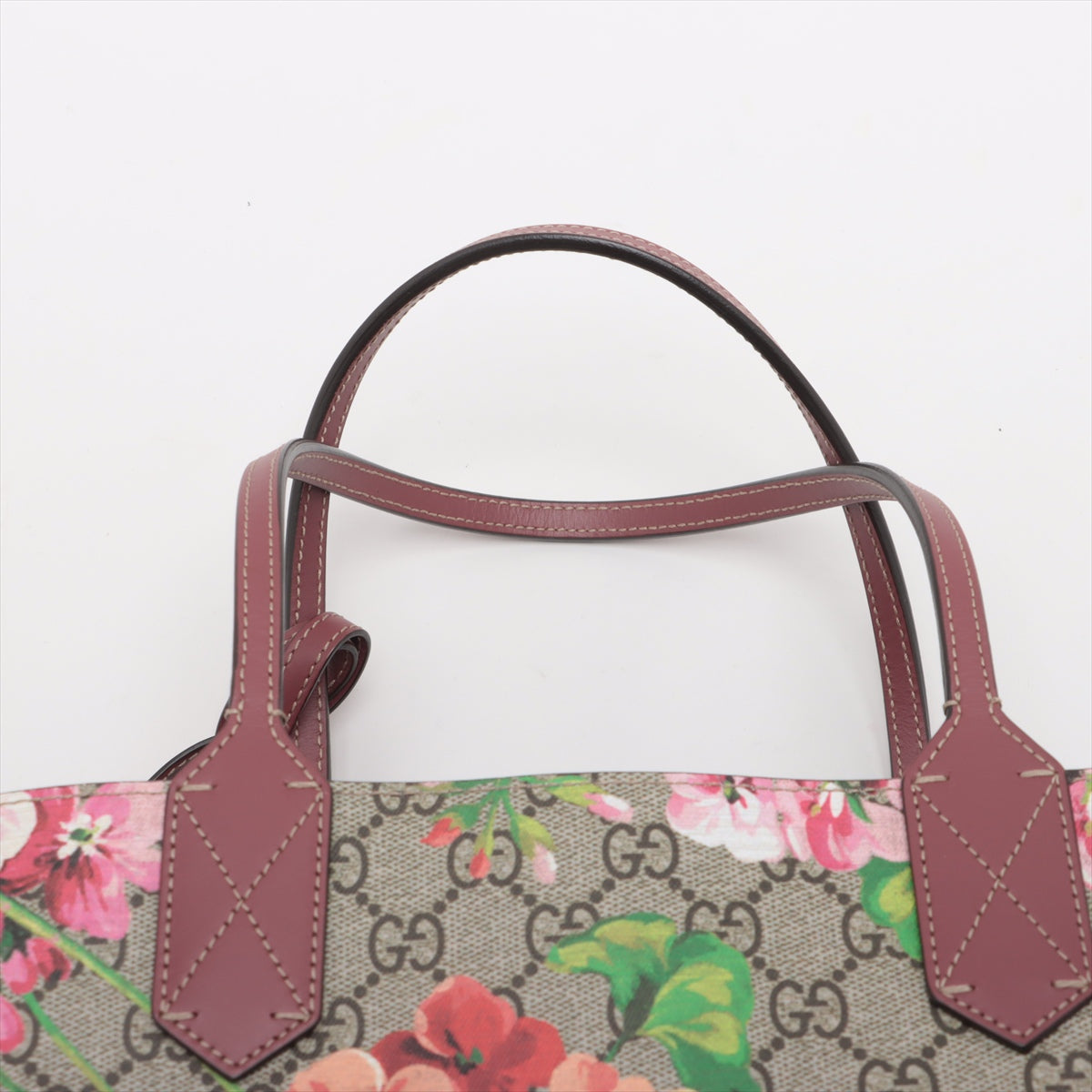 Gucci GG Logo Blooms Reversible Tote Bag Pink