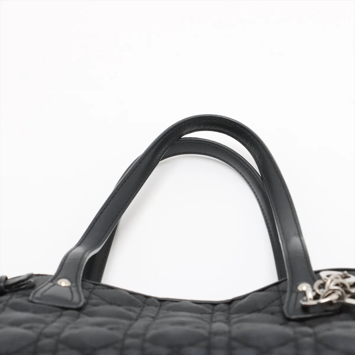 Branded Christian Dior Cannage Panarea Tote Bag Black